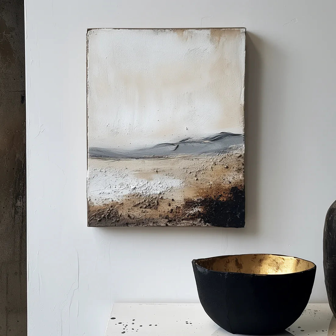 Abstract Landscape in Earthy Tones 1 - Textured Nature Art - artextured