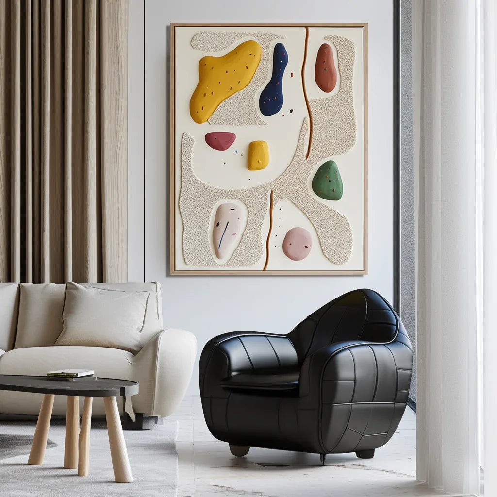 Playful Abstraction-Modern Space Healing Abstract Wall Art - artextured