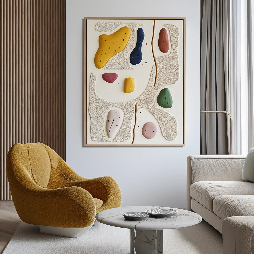 Playful Abstraction-Modern Space Healing Abstract Wall Art - artextured