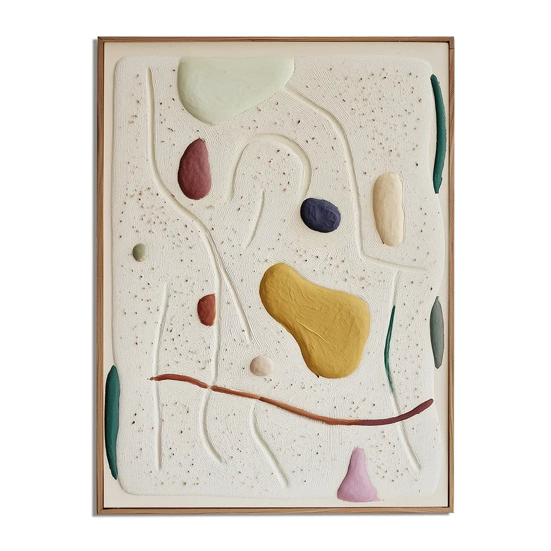 Tactile Harmony-Hand Drawn Geometric and Playful Texture Wall Art - artextured