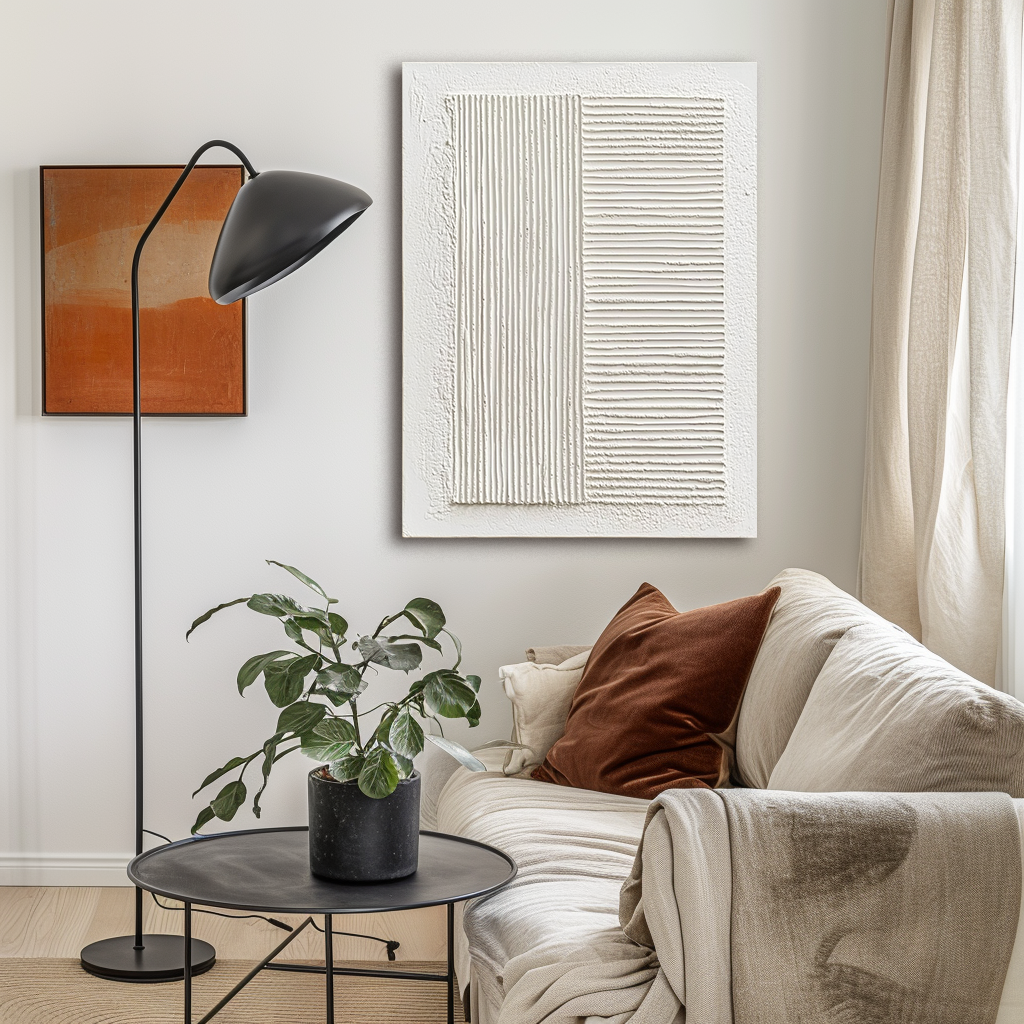 3D Minimalist Texture Painting - Parallel Tranquility