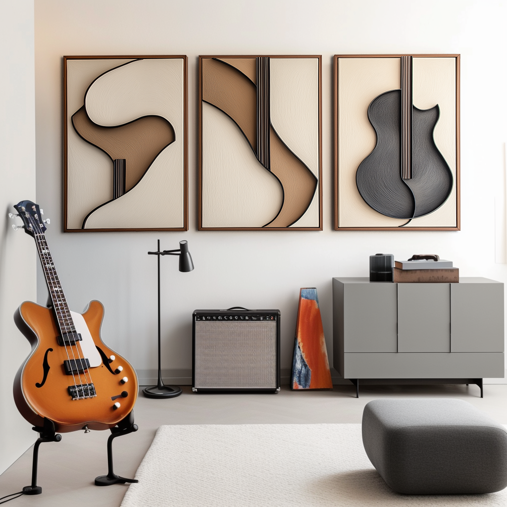 Sculpted Harmony Trio – Textured Abstract Wall Art Set of 3#WP250343