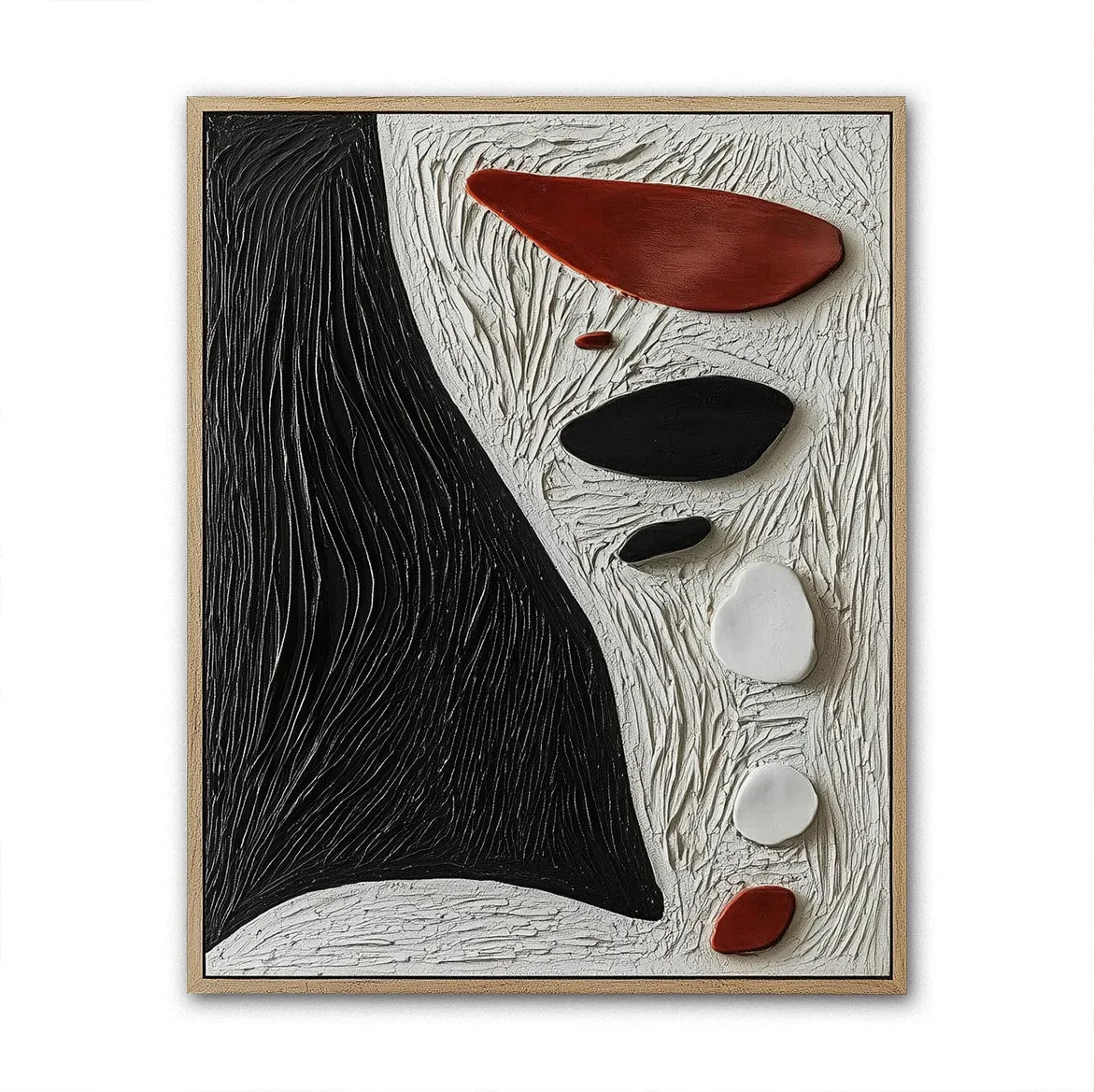 Pebble Abstract Painting - Stone Signals - artextured