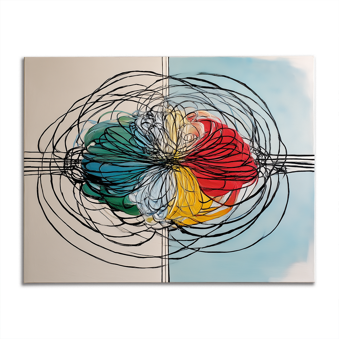 Swirl Abstract Painting - Core Collision