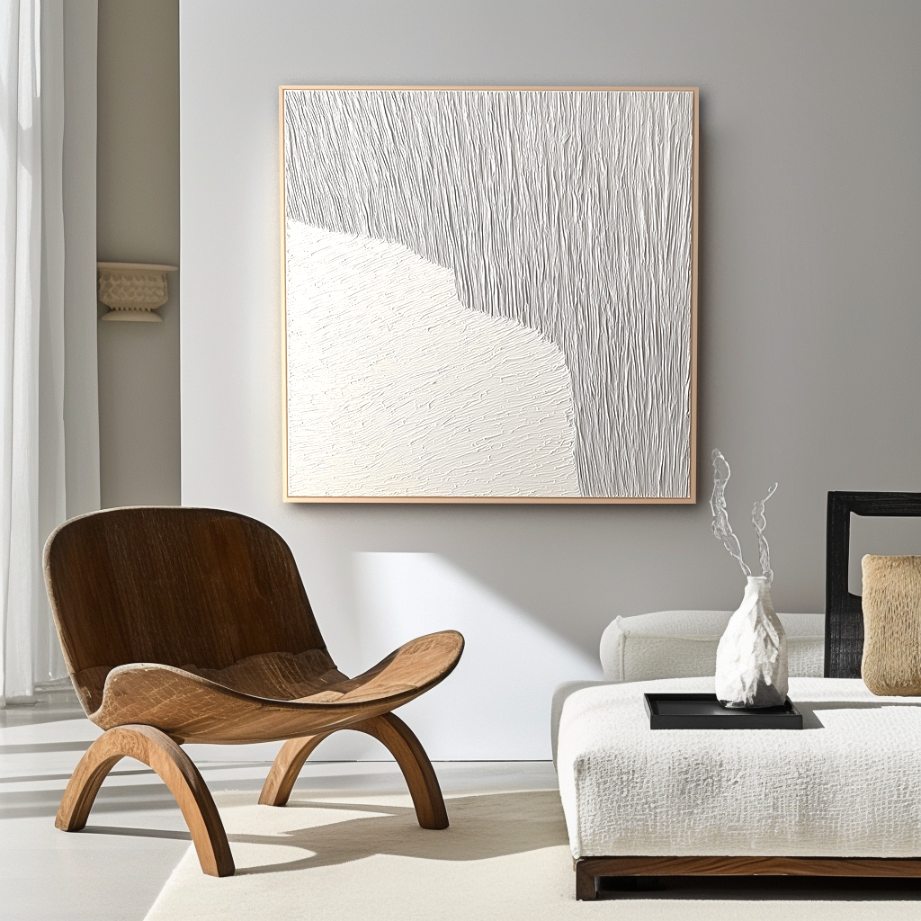 Vertical Abstract Wall Art - Silent Divide