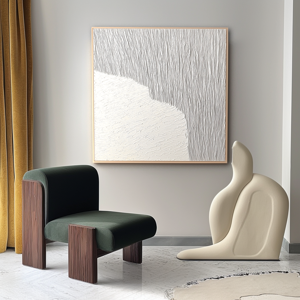 Vertical Abstract Wall Art - Silent Divide