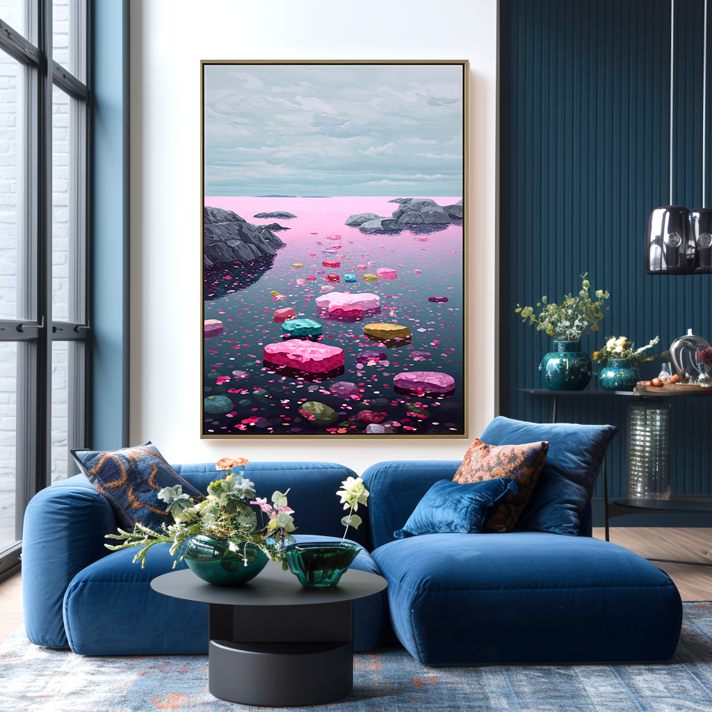 Petal Drift – Abstract Painting