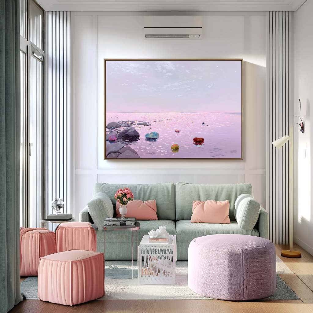 Pastel Horizon – Abstract Painting
