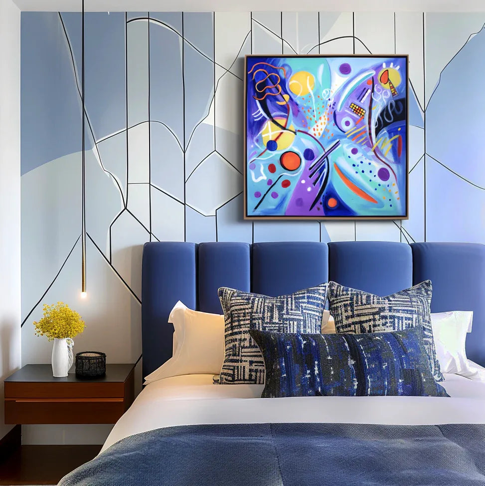 Artextured – Pop Symphony | Colorful Geometric Abstract Pop Art Painting - artextured