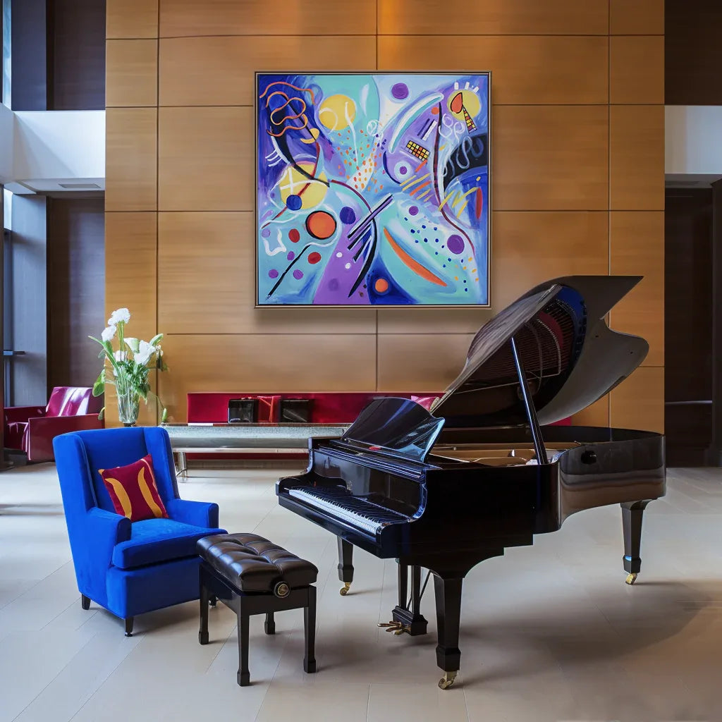 Artextured – Pop Symphony | Colorful Geometric Abstract Pop Art Painting - artextured