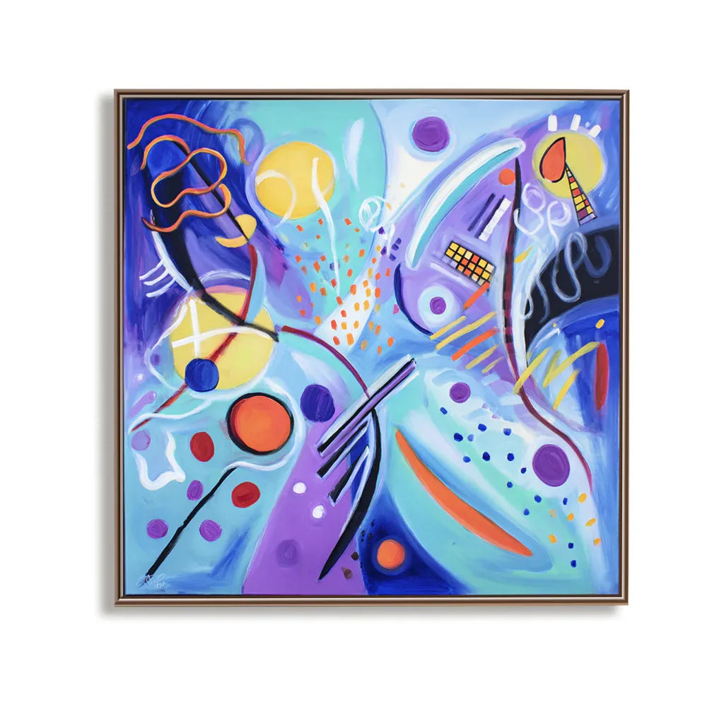 Artextured – Pop Symphony | Colorful Geometric Abstract Pop Art Painting - artextured