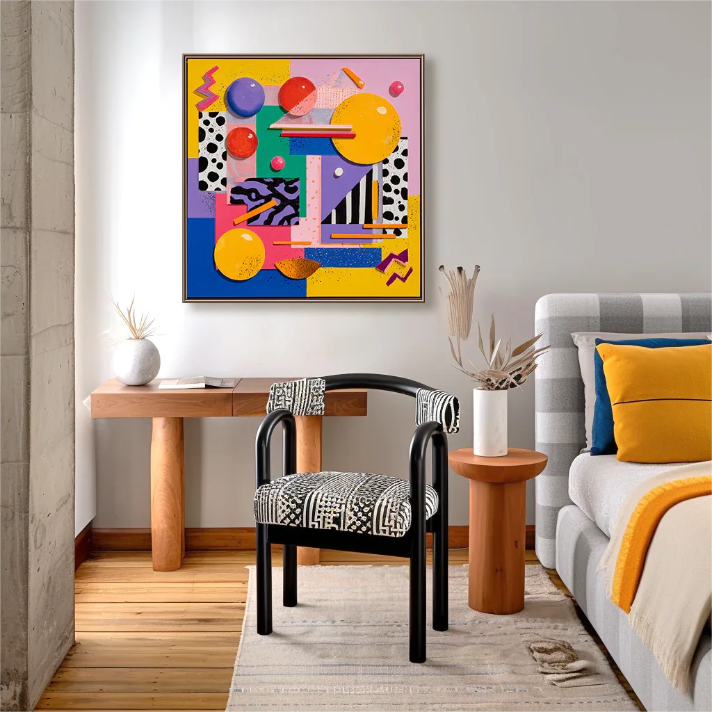 Artextured – Pop Geometry | Bold Abstract Pop Art Canvas Painting - artextured