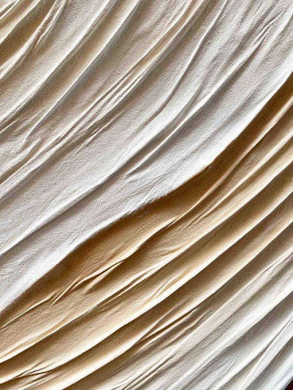 Flow of Nature Wabi Sabi Painting-Minimalist Three-Dimensional Sand Dune Flowing Texture Wall Art - artextured