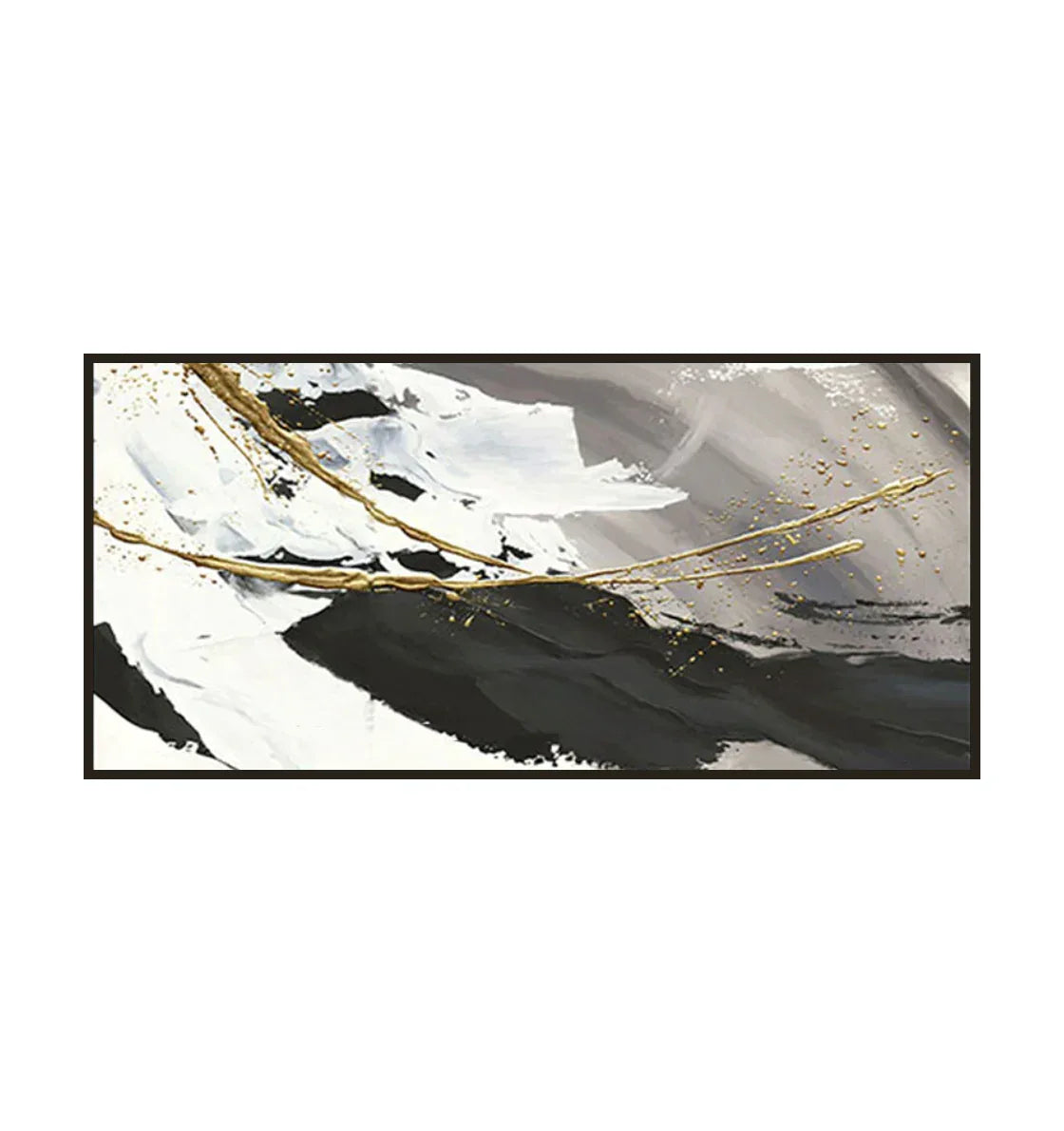 Monochrome Contrast-Minimalist Living Room Space Magic Wall Art - artextured