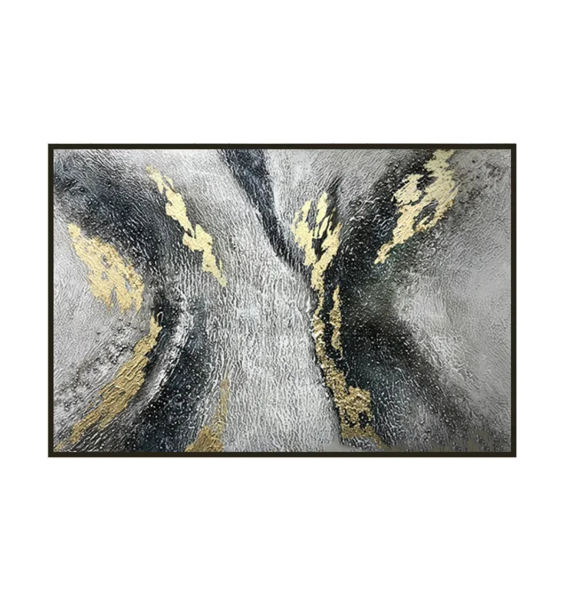 Raging River-Modern Minimalist Surging River Texture Wall Art - artextured