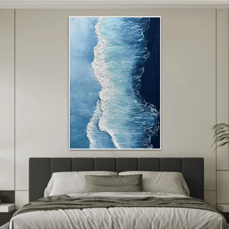 Ocean Symphony - Abstract Textured Seascape Art