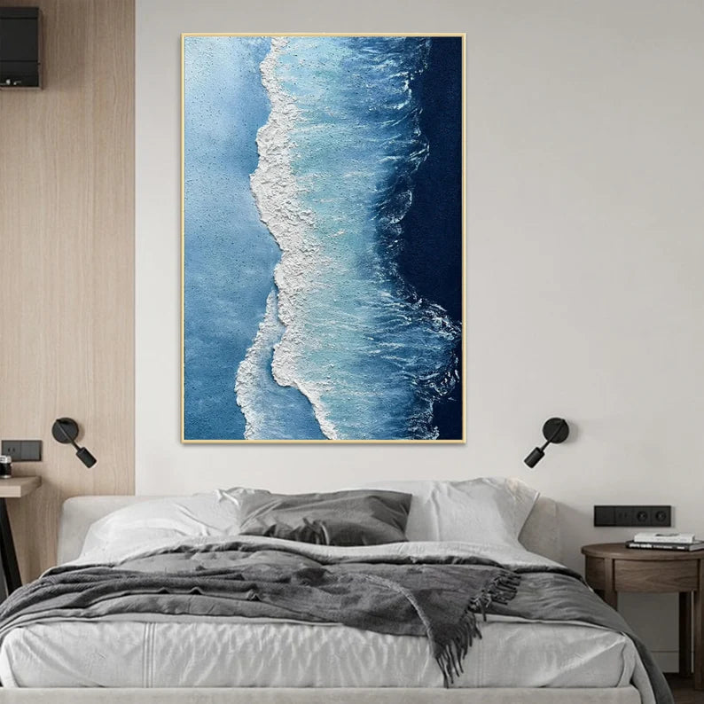 Ocean Symphony - Abstract Textured Seascape Art