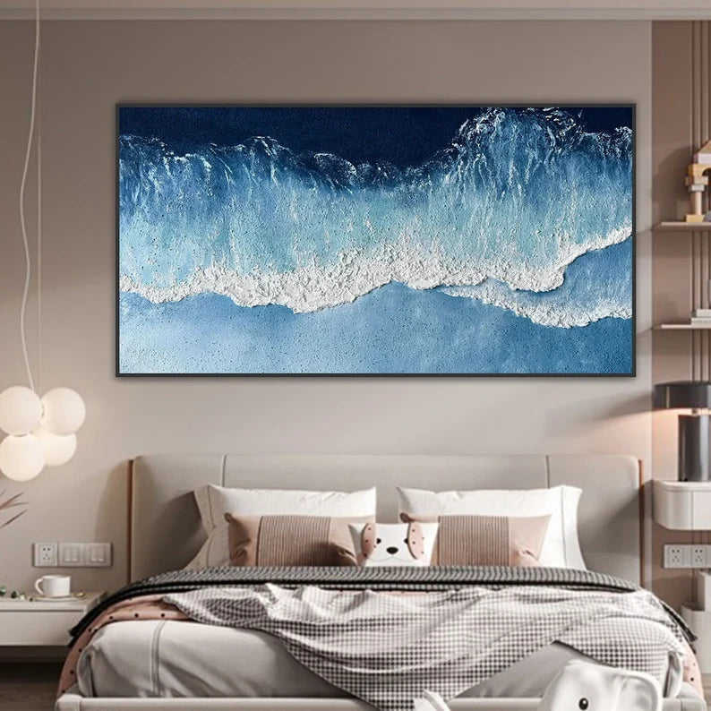 Ocean Symphony - Abstract Textured Seascape Art