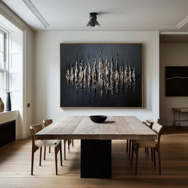 Echoes of Depth-Modern Minimalist Space Focus Abstract Wall Art - artextured