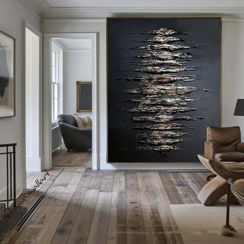 Echoes of Depth-Modern Minimalist Space Focus Abstract Wall Art - artextured