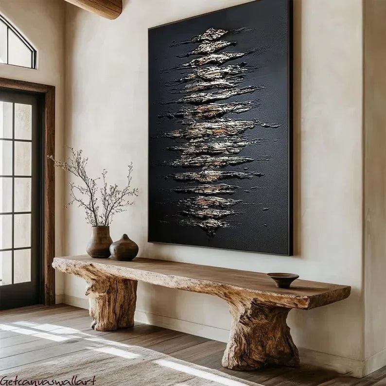 Echoes of Depth-Modern Minimalist Space Focus Abstract Wall Art - artextured