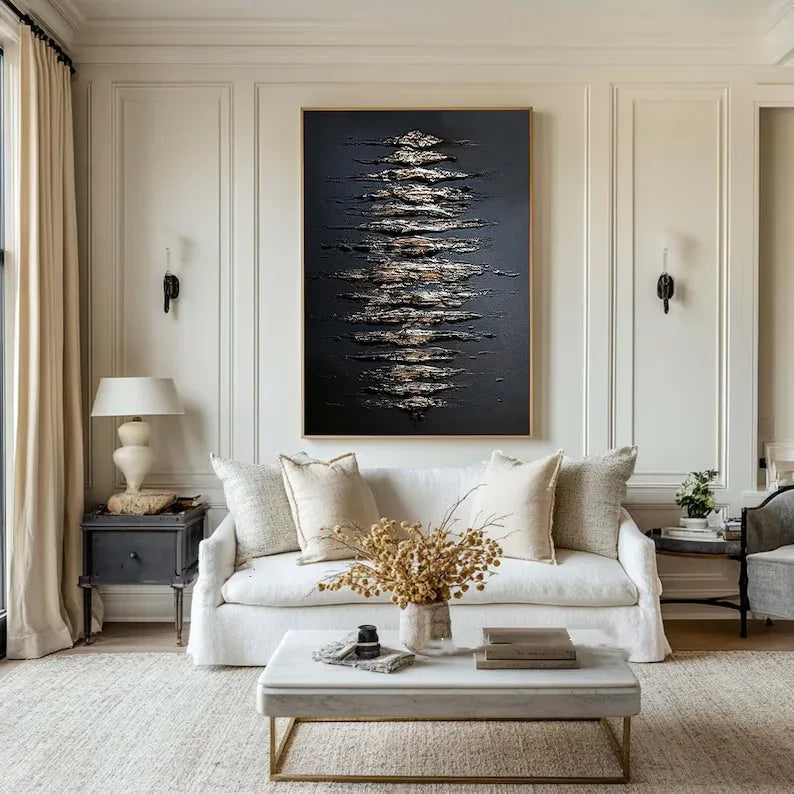 Echoes of Depth-Modern Minimalist Space Focus Abstract Wall Art - artextured