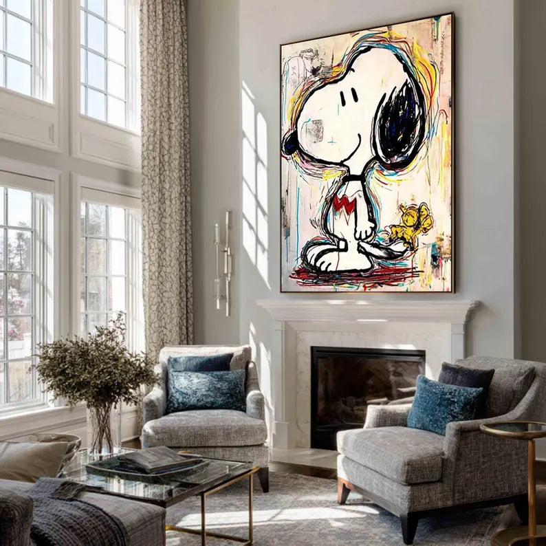 Snoopy Smile – Playful Canvas Art#AB0519028