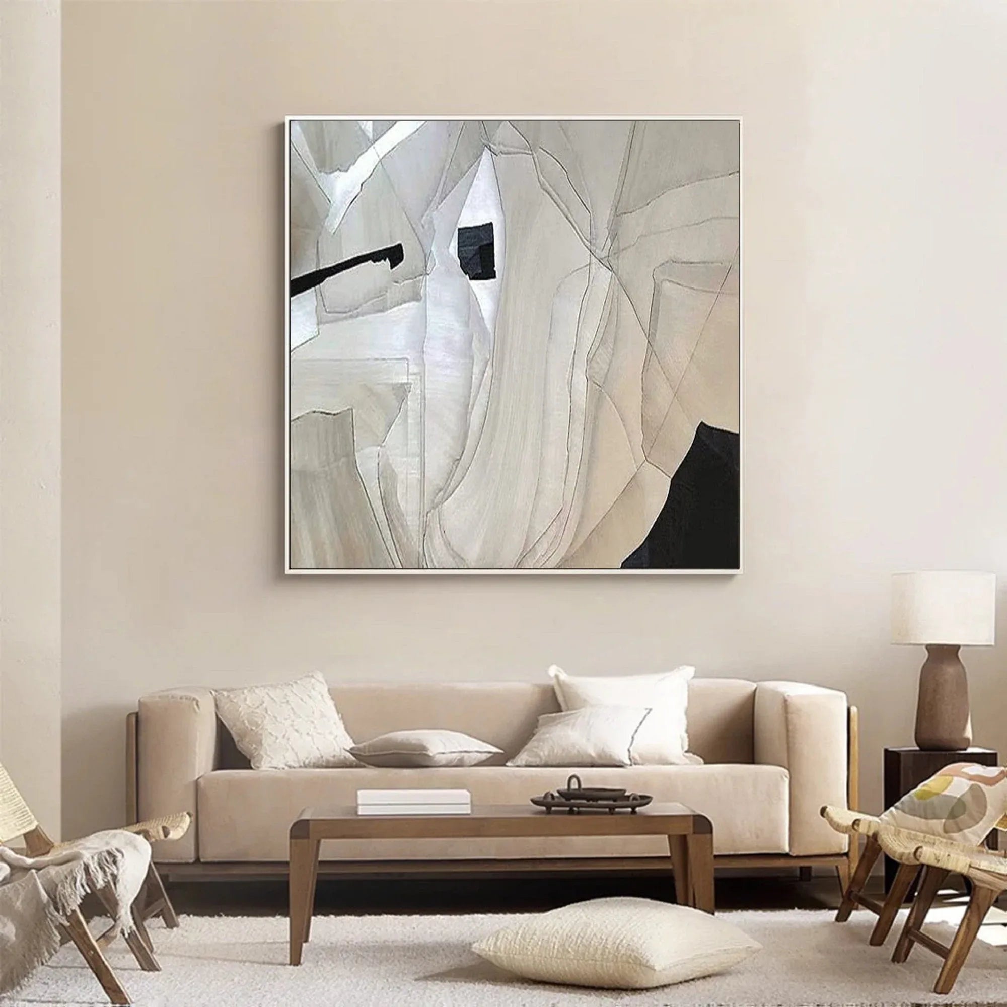 Fractured Light Geometry-Geometric Abstract Texture Wall Art for Home Decor - artextured