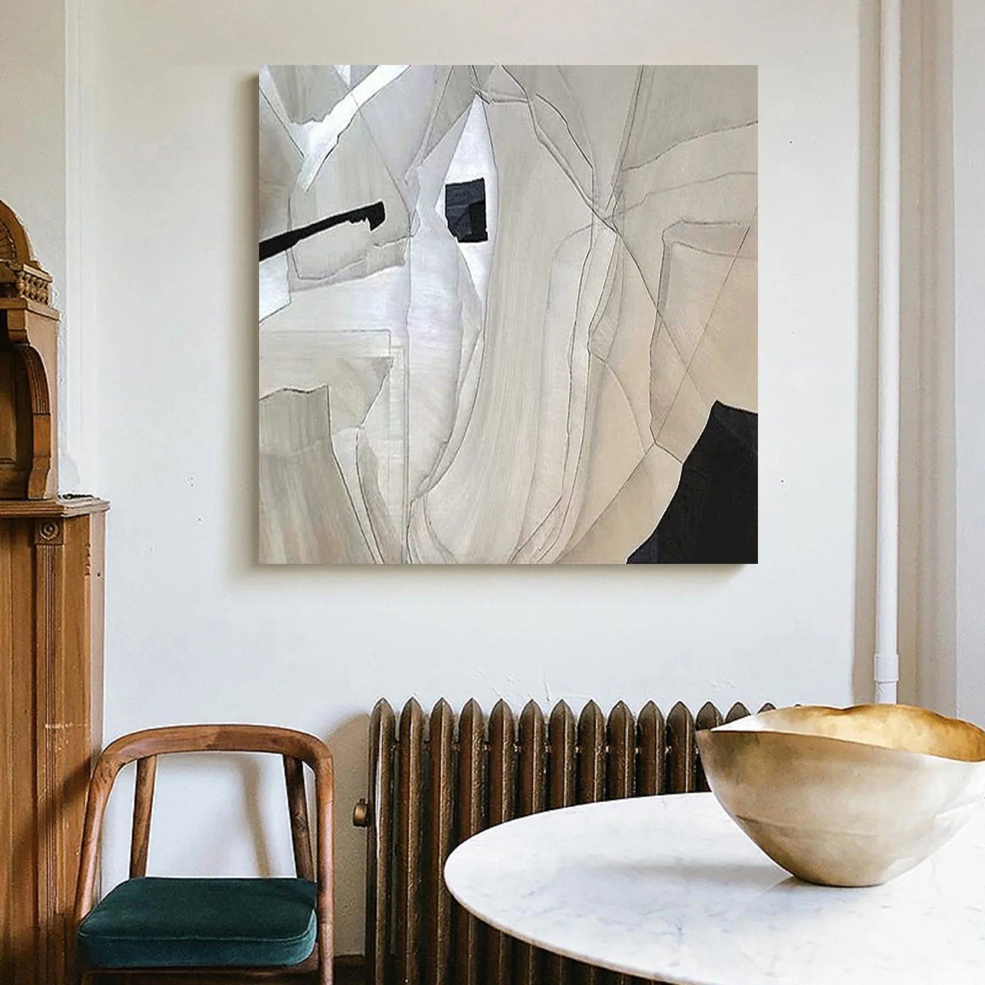 Fractured Light Geometry-Geometric Abstract Texture Wall Art for Home Decor - artextured