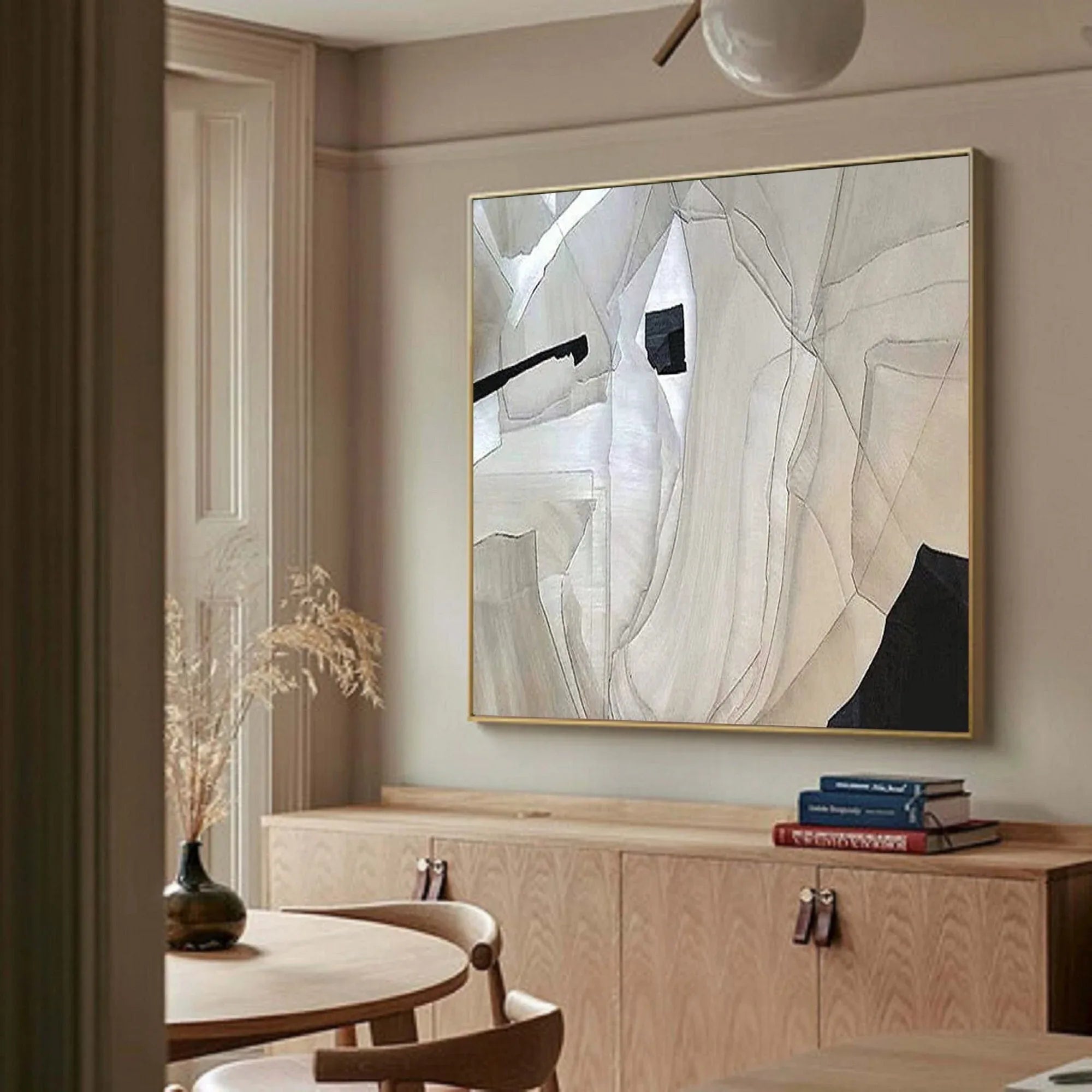 Fractured Light Geometry-Geometric Abstract Texture Wall Art for Home Decor - artextured