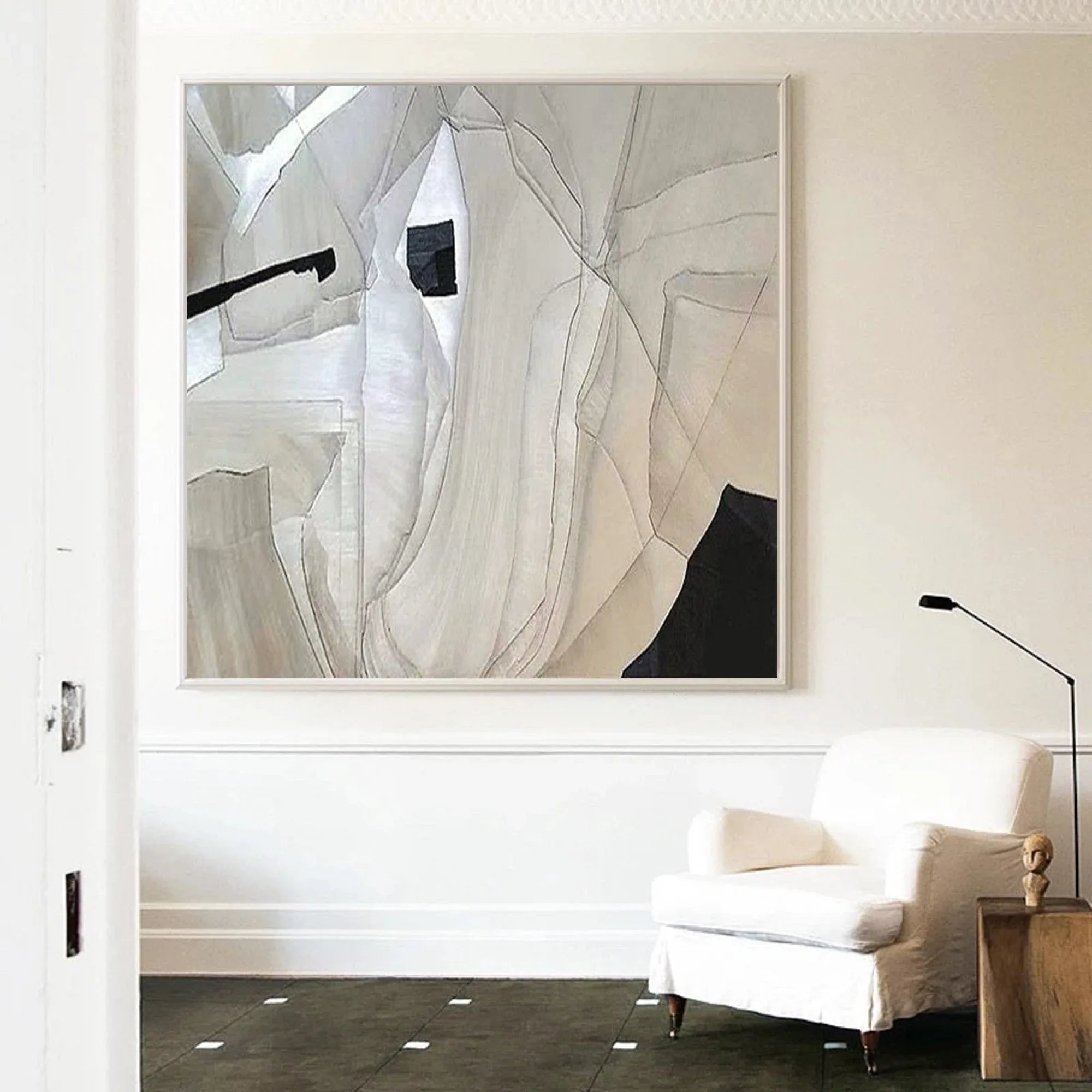 Fractured Light Geometry-Geometric Abstract Texture Wall Art for Home Decor - artextured