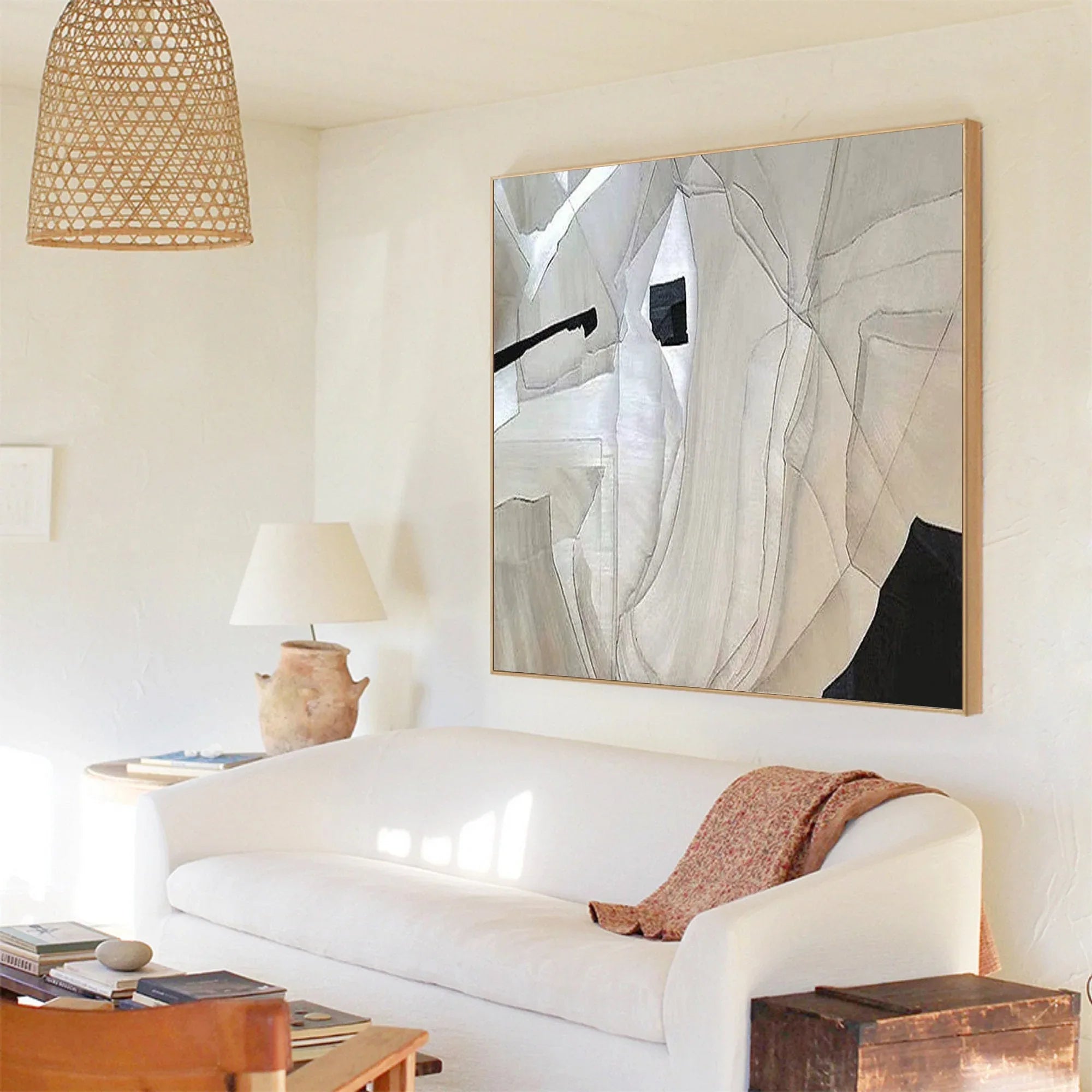 Fractured Light Geometry-Geometric Abstract Texture Wall Art for Home Decor - artextured