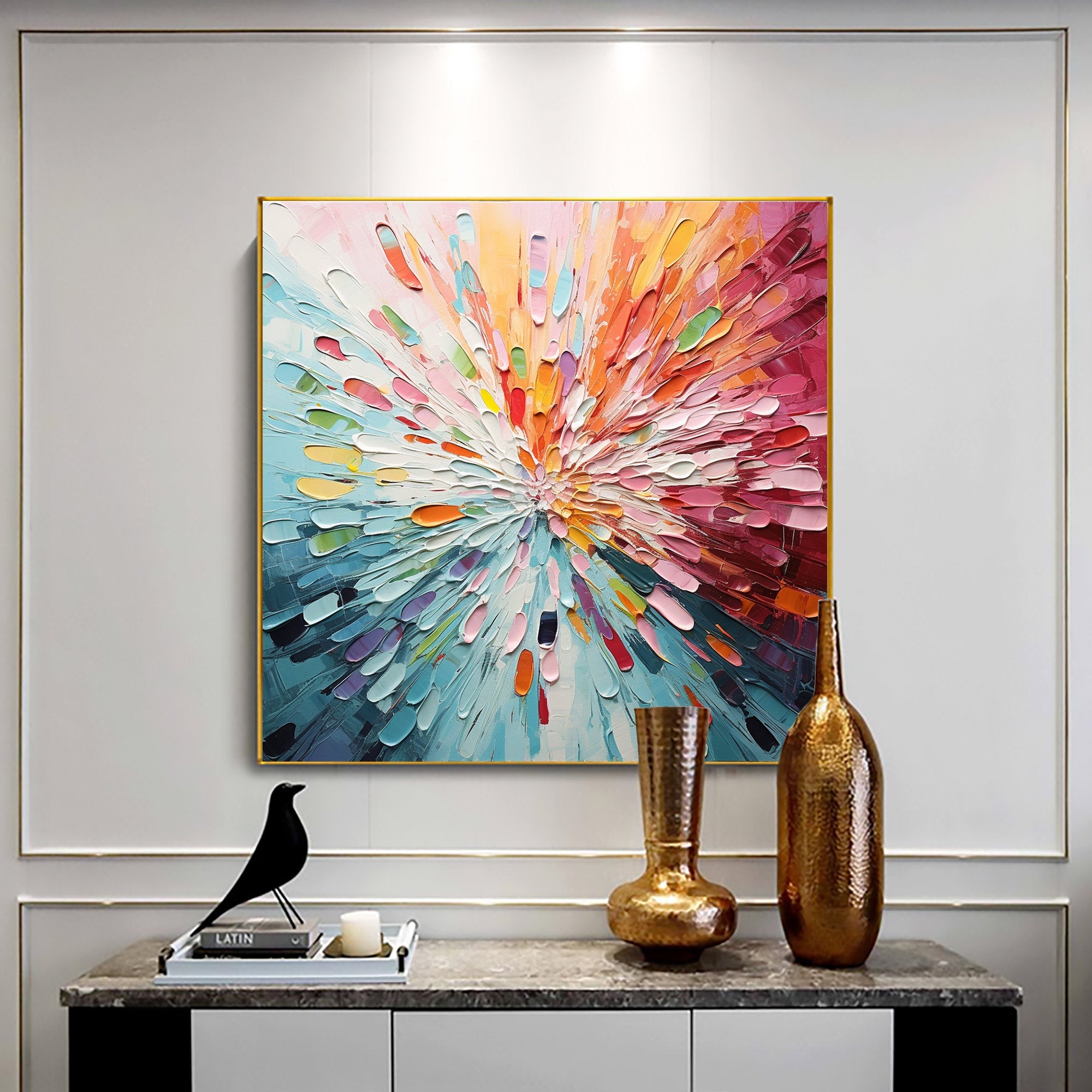 Radiant Burst - Vibrant Abstract Wall Art