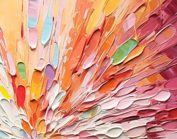 Radiant Burst - Vibrant Abstract Wall Art
