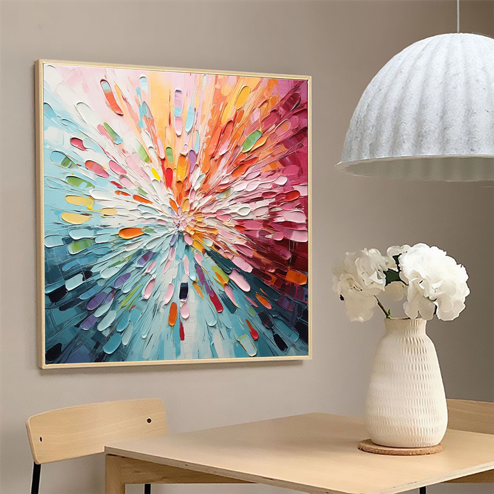 Radiant Burst - Vibrant Abstract Wall Art