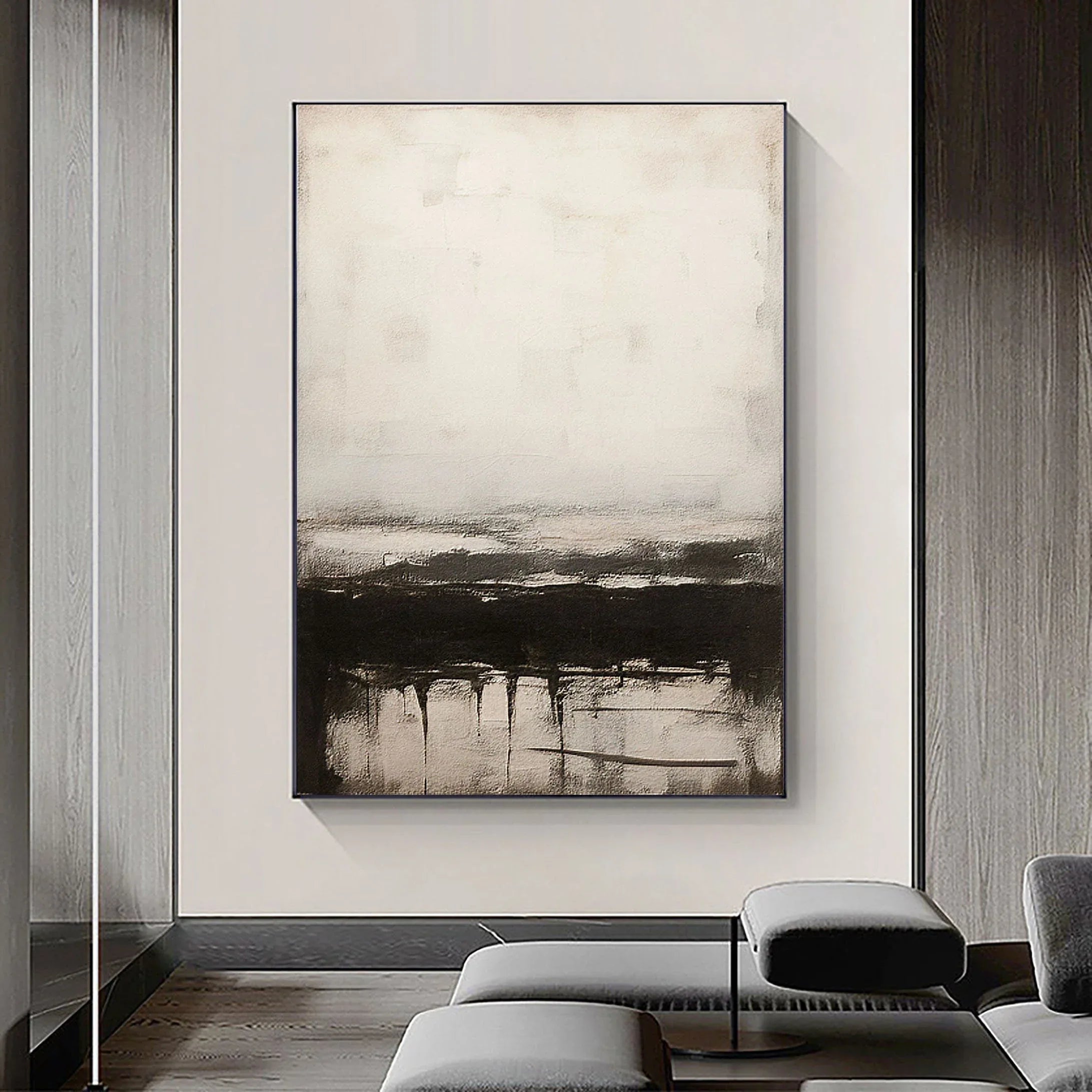 Serene Horizons-Modern Interior Decoration Abstract Artistic Conception Wall Art - artextured