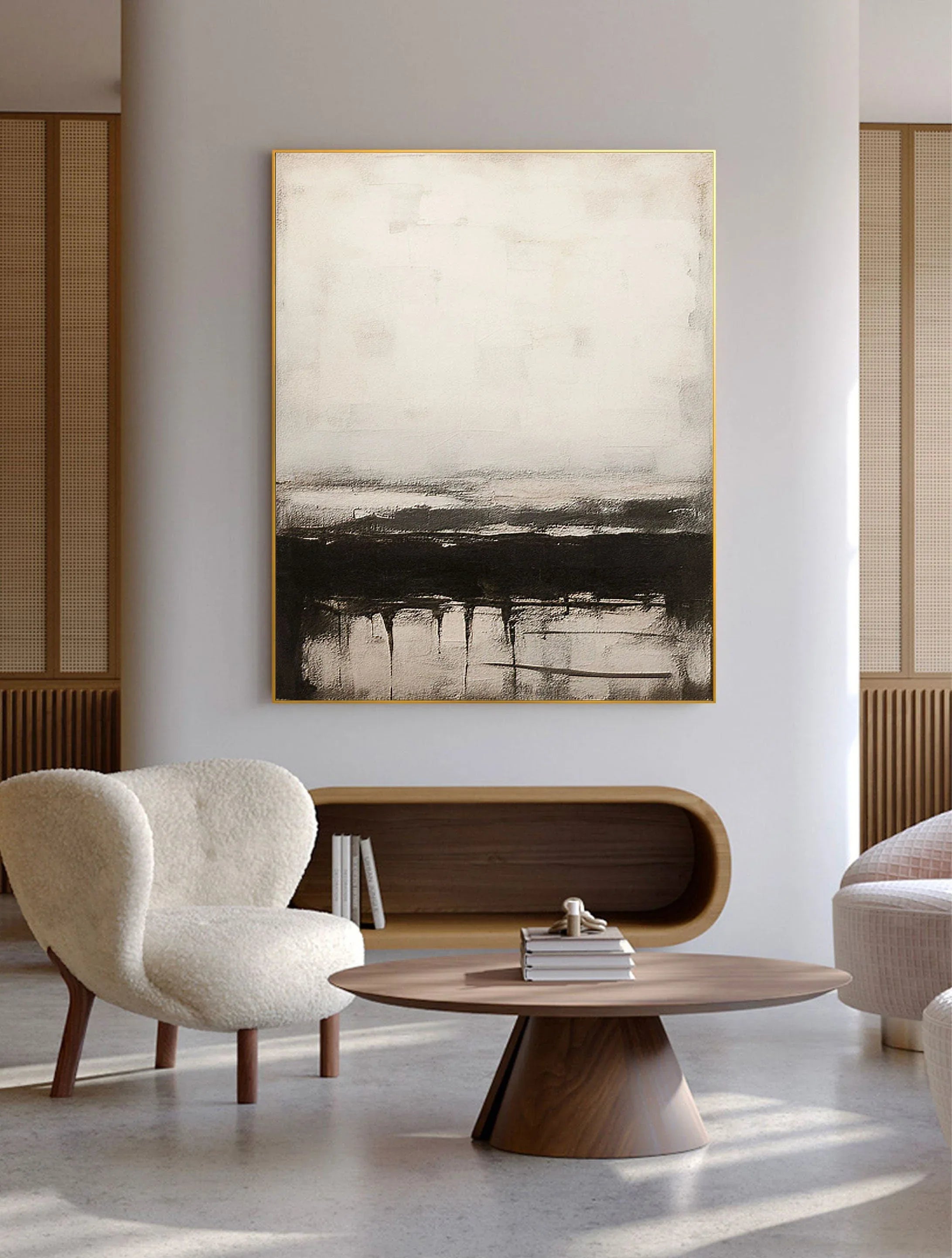 Serene Horizons-Modern Interior Decoration Abstract Artistic Conception Wall Art - artextured