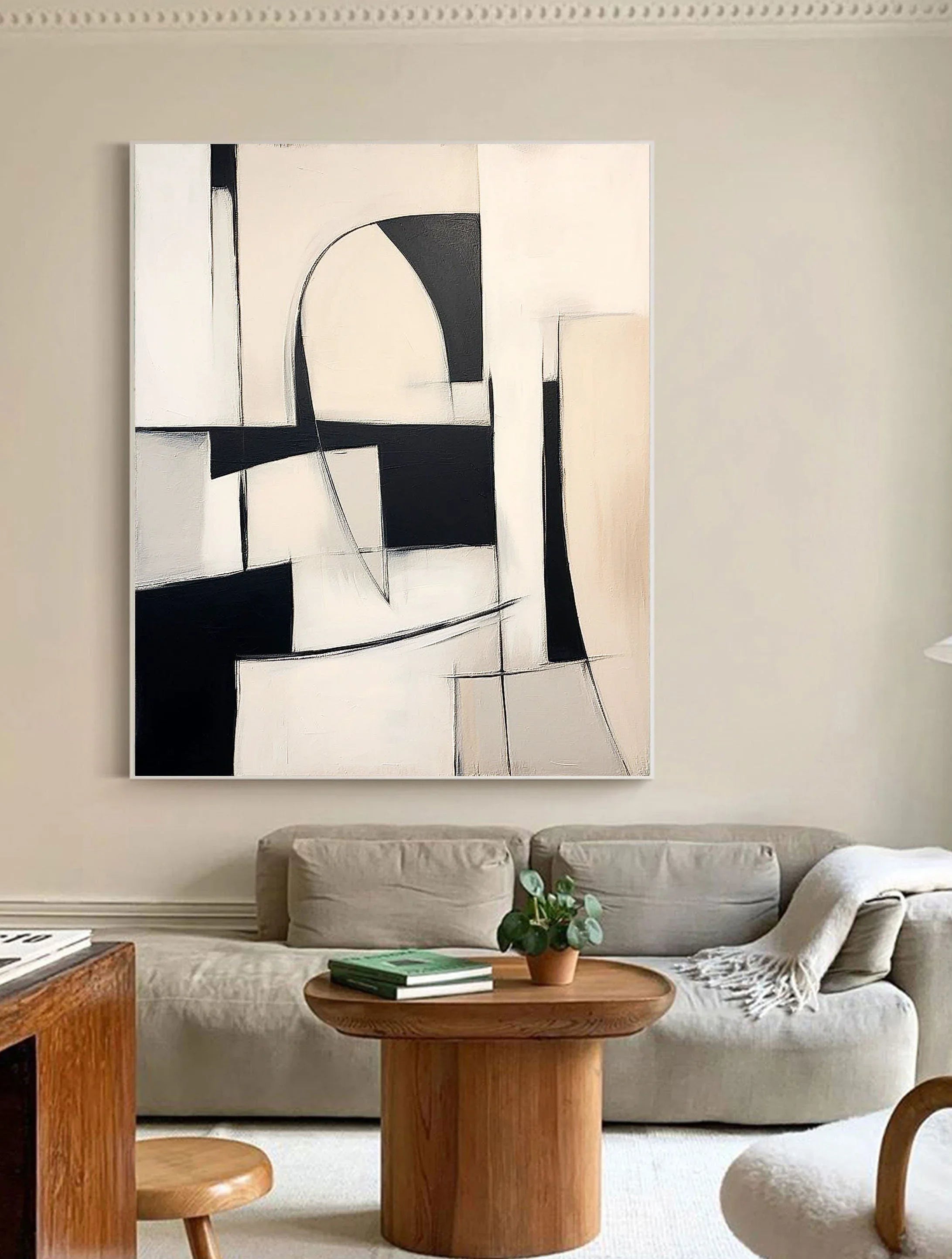 Abstract Harmony-Modern Interior Design Geometric Abstract Wall Art - artextured