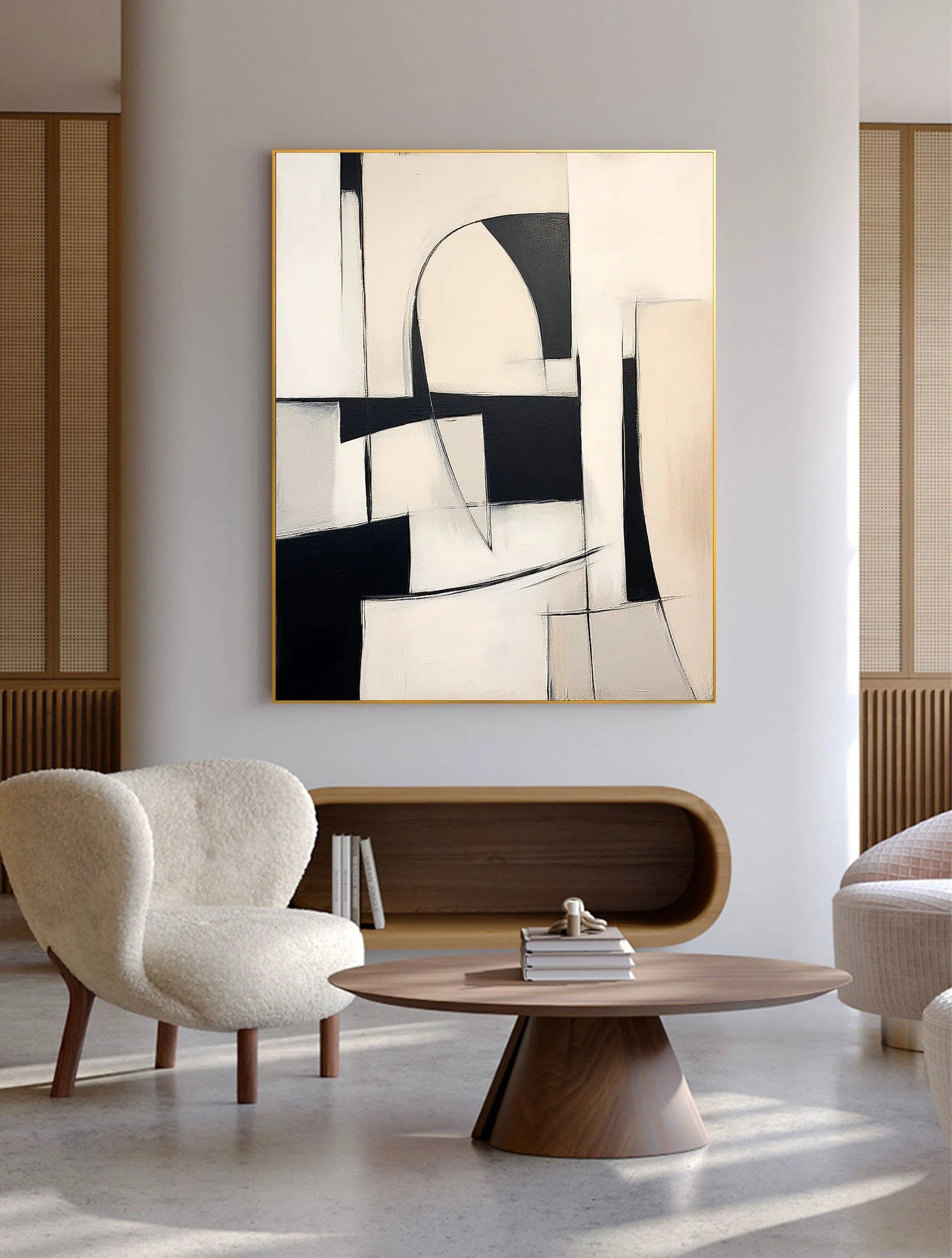 Abstract Harmony-Modern Interior Design Geometric Abstract Wall Art - artextured