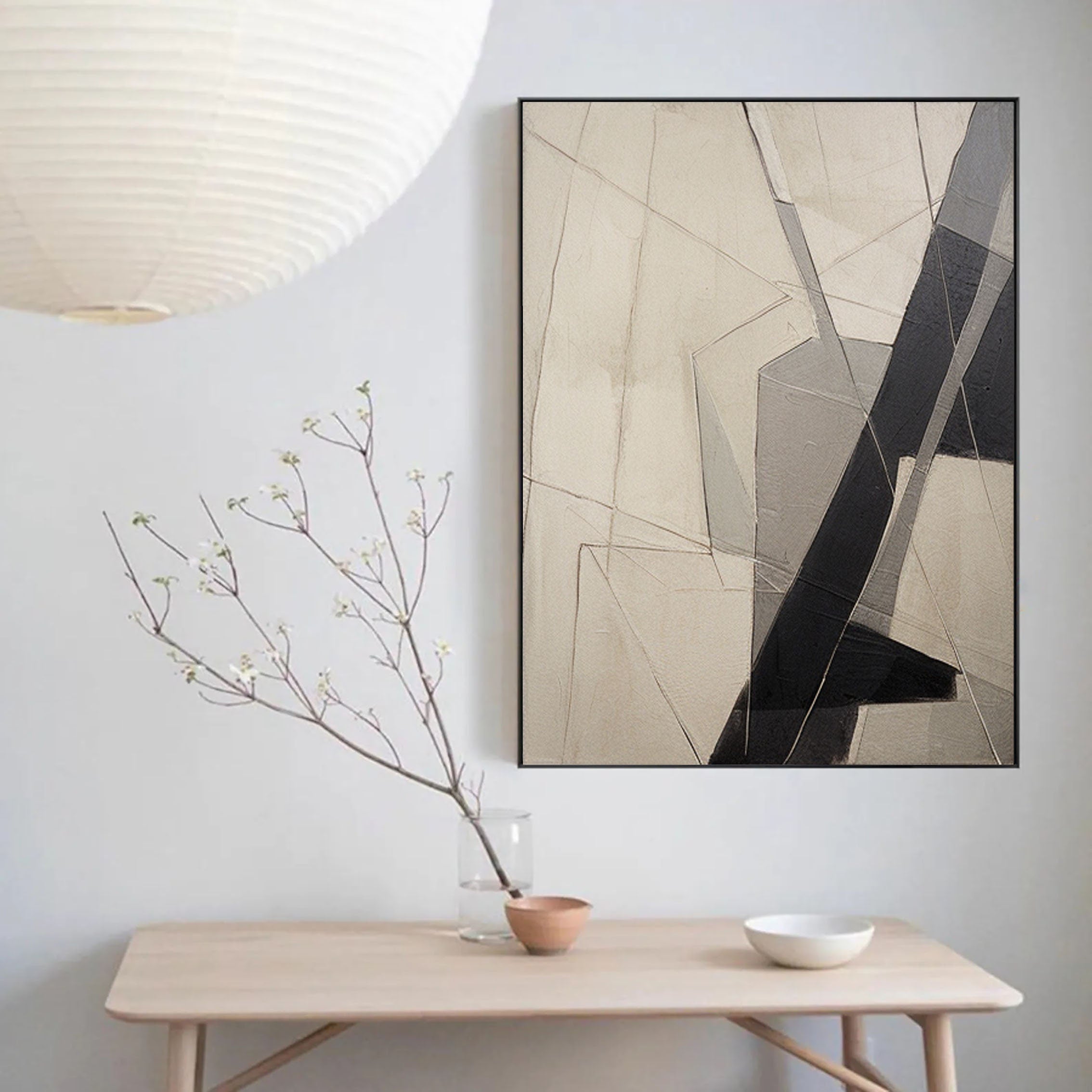 Intersecting Paths: Abstract Geometric Art
