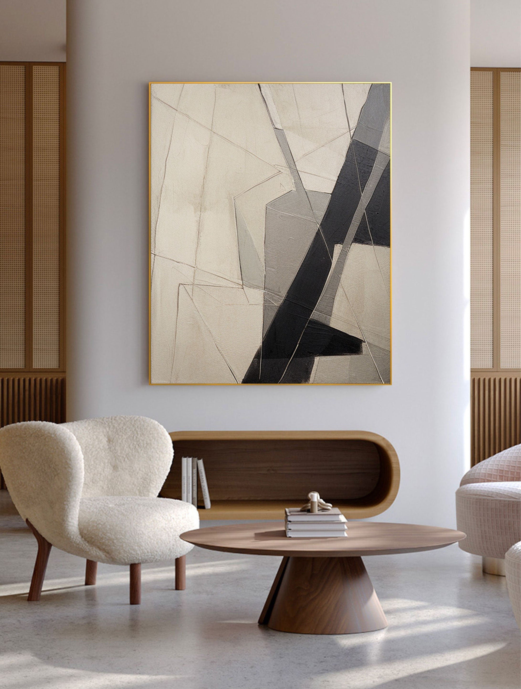 Intersecting Paths: Abstract Geometric Art