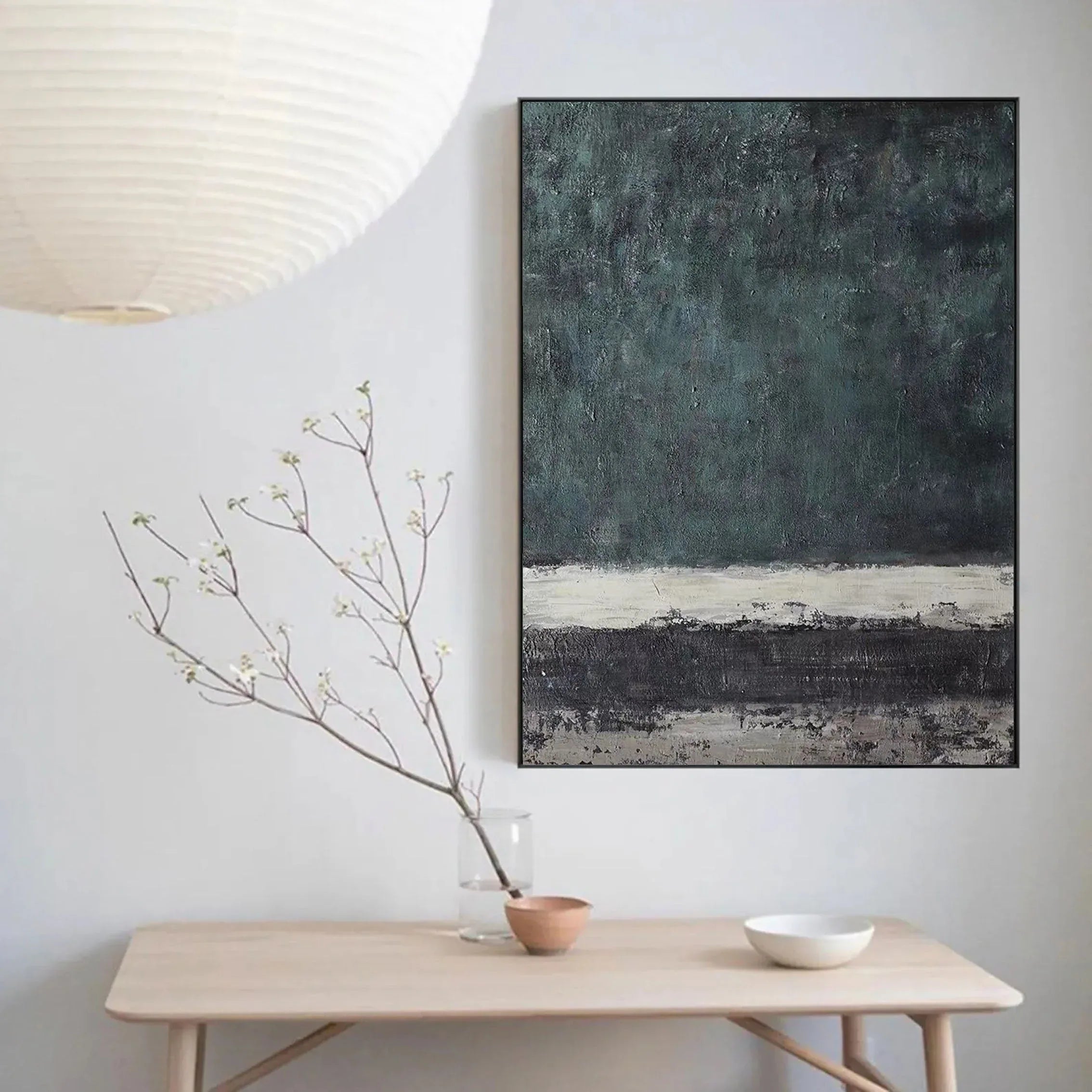Echoes of Serenity-Modern Hand-Painted Thick Layered Abstract Wall Art - artextured