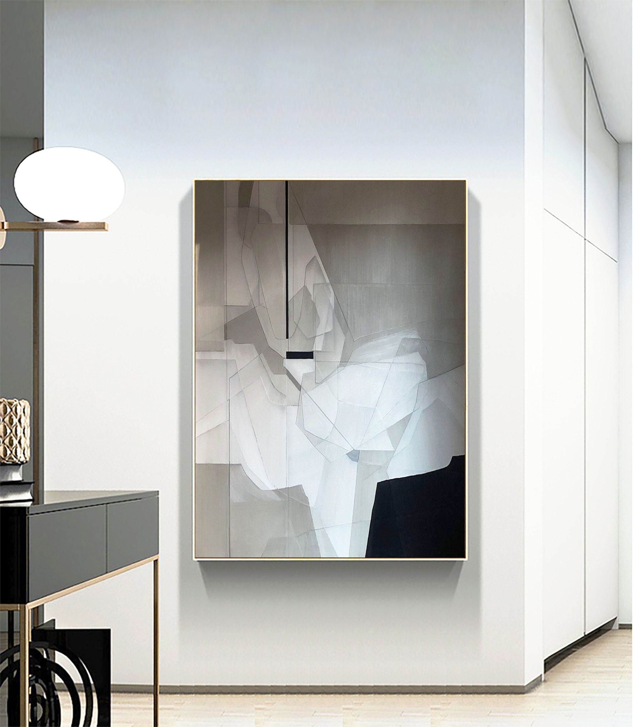 Fragmented Vision: Modern Abstract Canvas Art