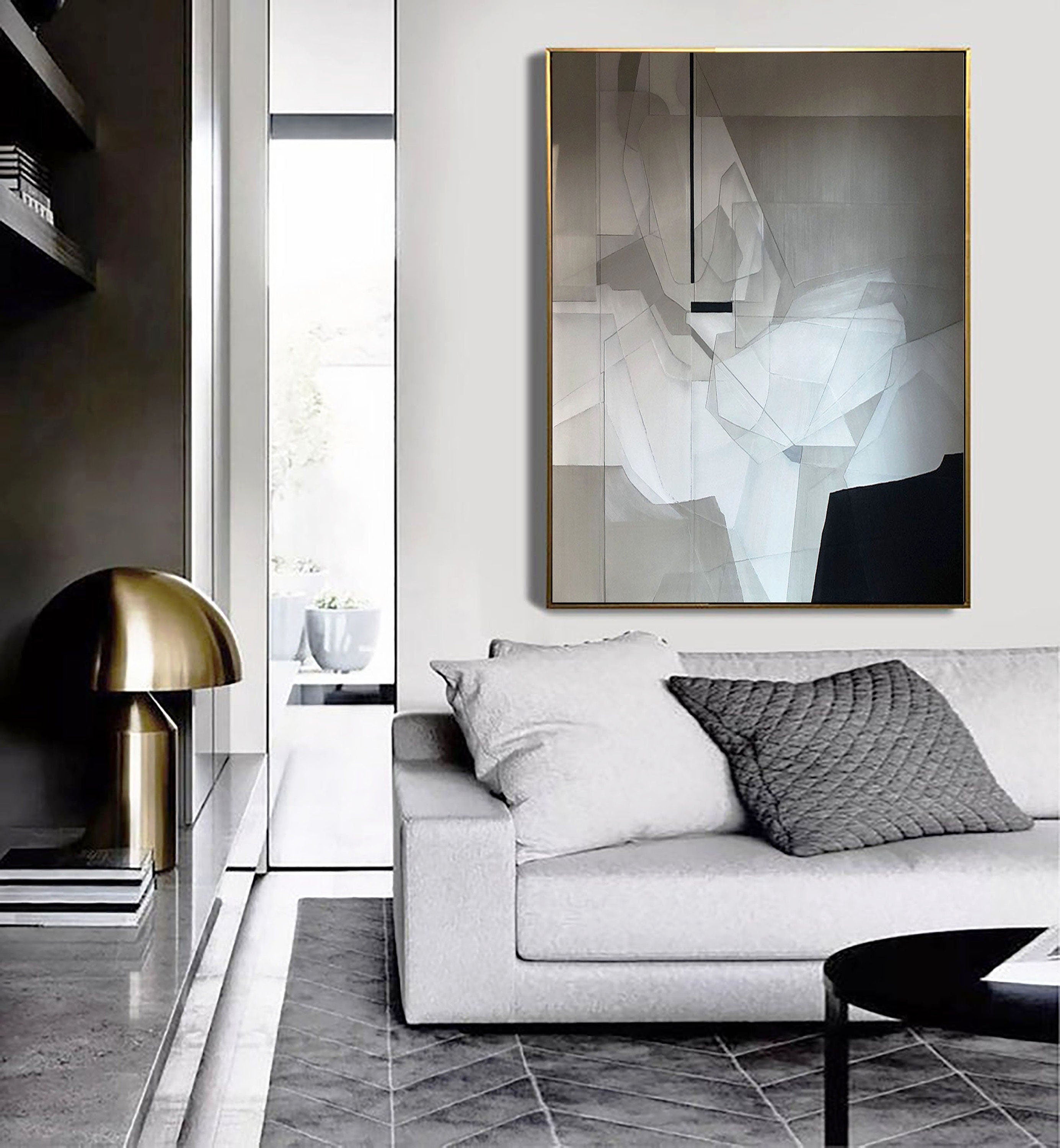 Fragmented Vision: Modern Abstract Canvas Art