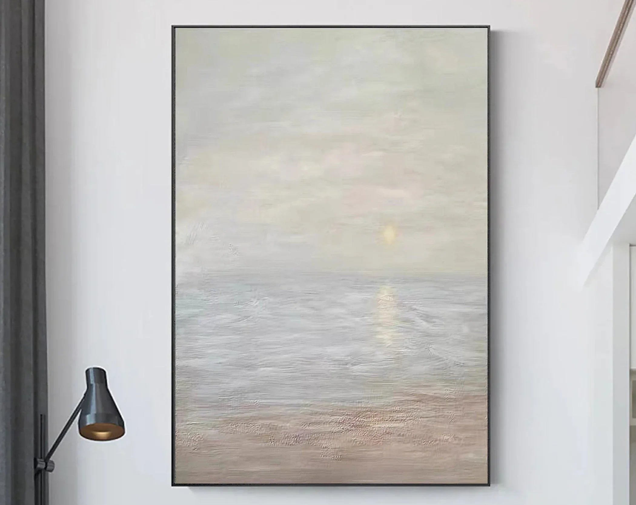 Earth Sea Echo-Shallow Natural Sea View Abstract Texture Wall Art - artextured
