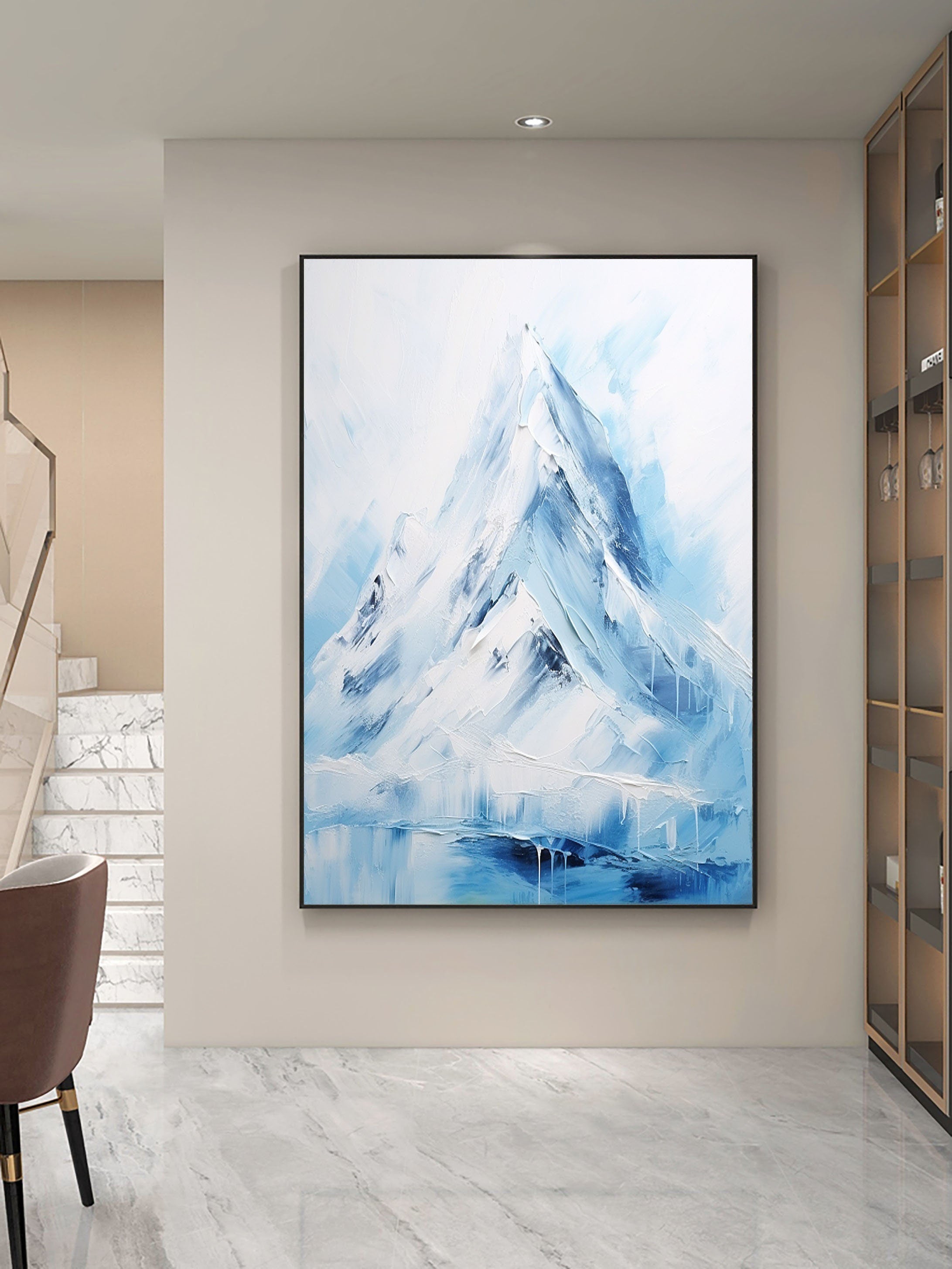 Majestic Peaks: Abstract Mountain Landscape