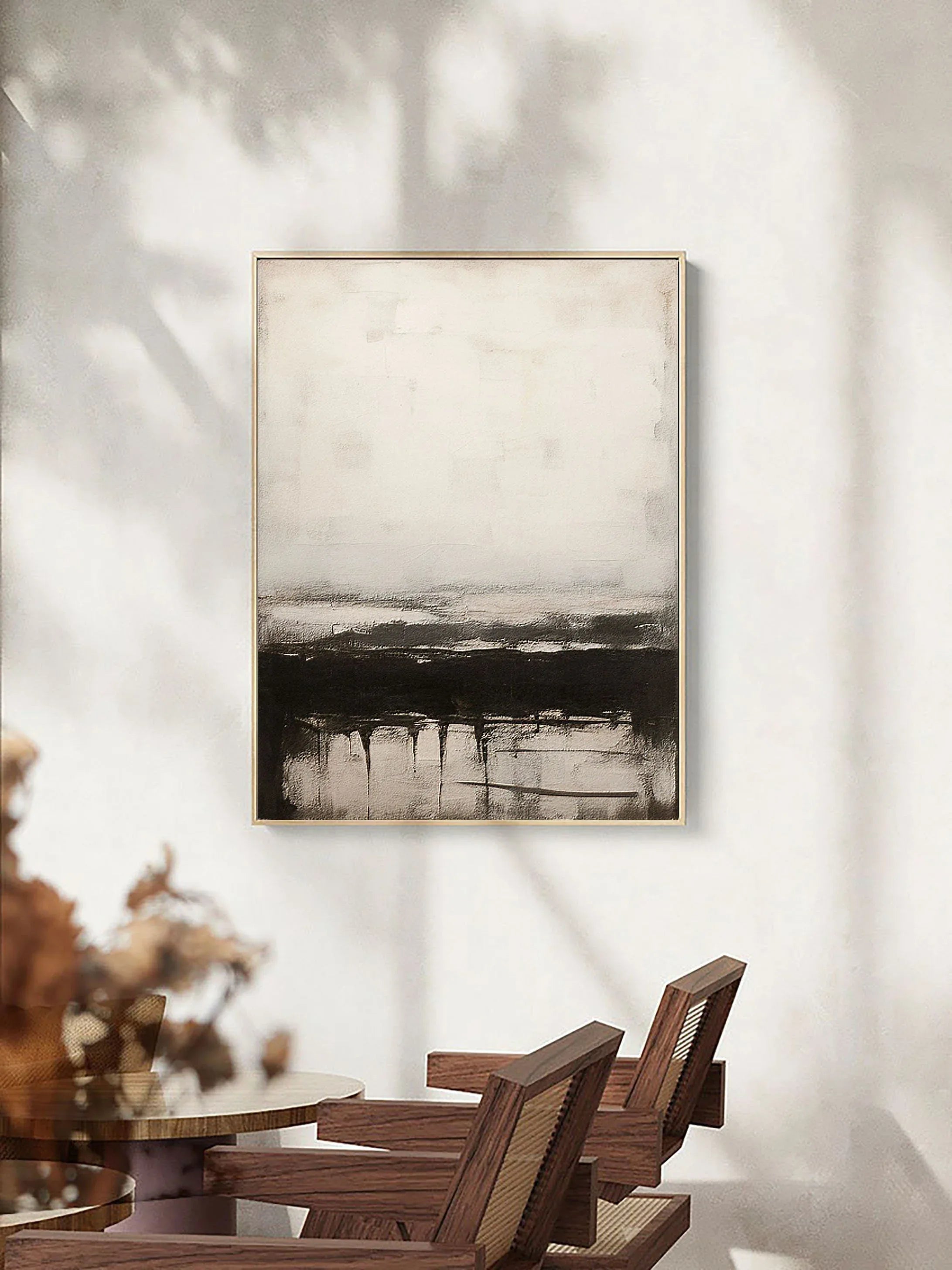 Serene Horizons-Modern Interior Decoration Abstract Artistic Conception Wall Art - artextured