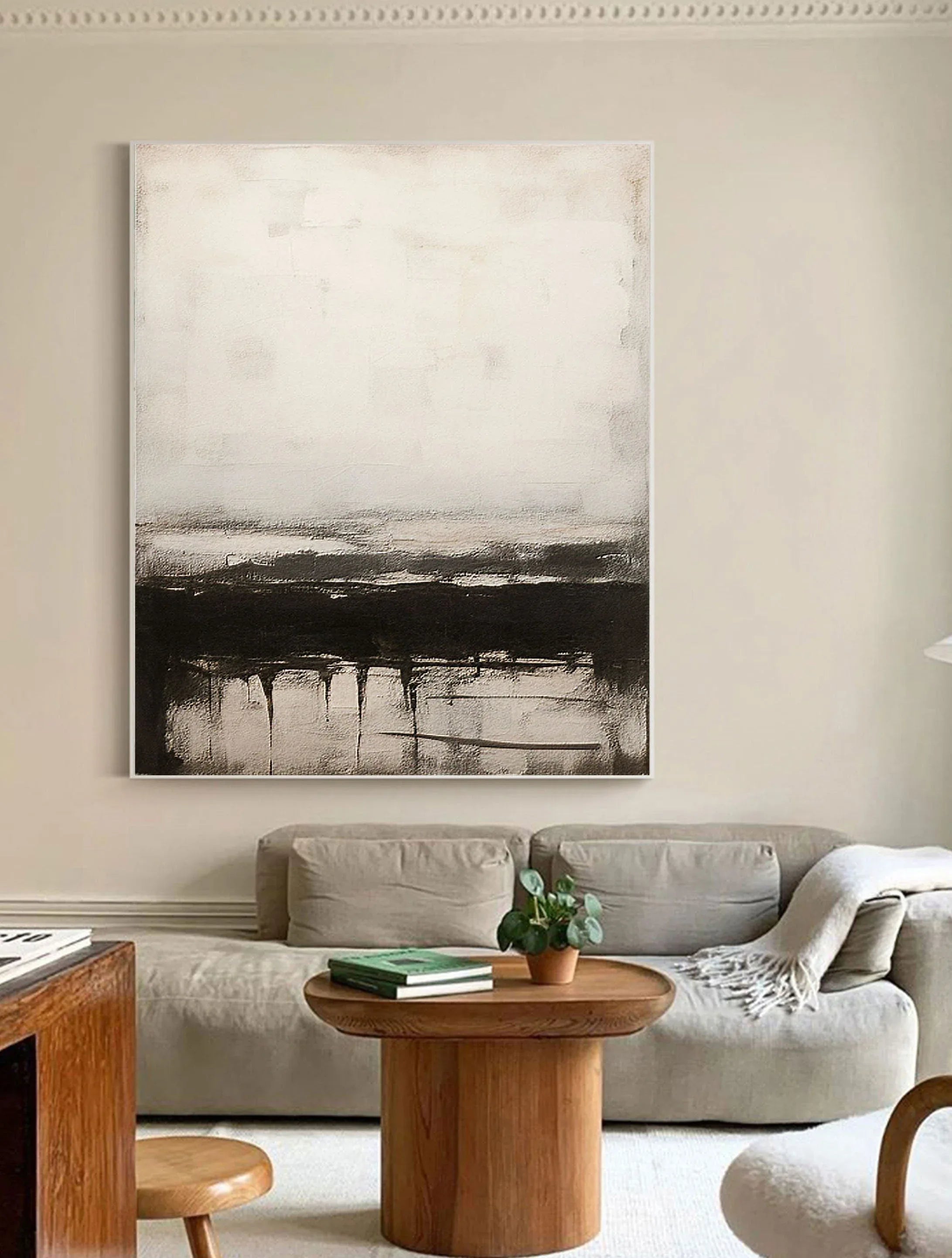 Serene Horizons-Modern Interior Decoration Abstract Artistic Conception Wall Art - artextured