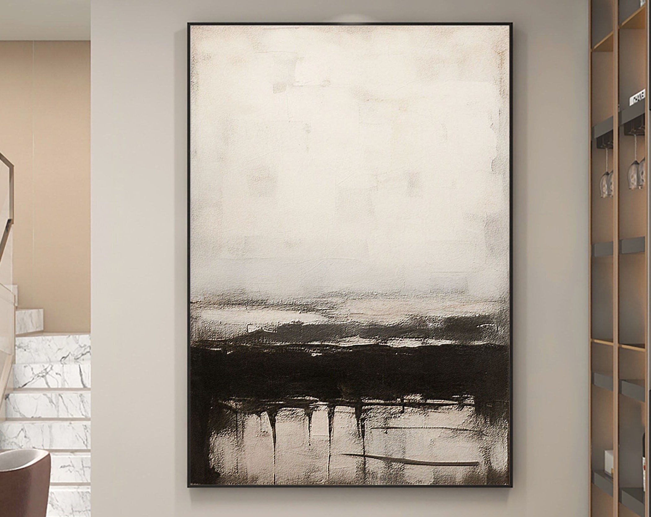 Serene Horizons: Abstract Landscape Art