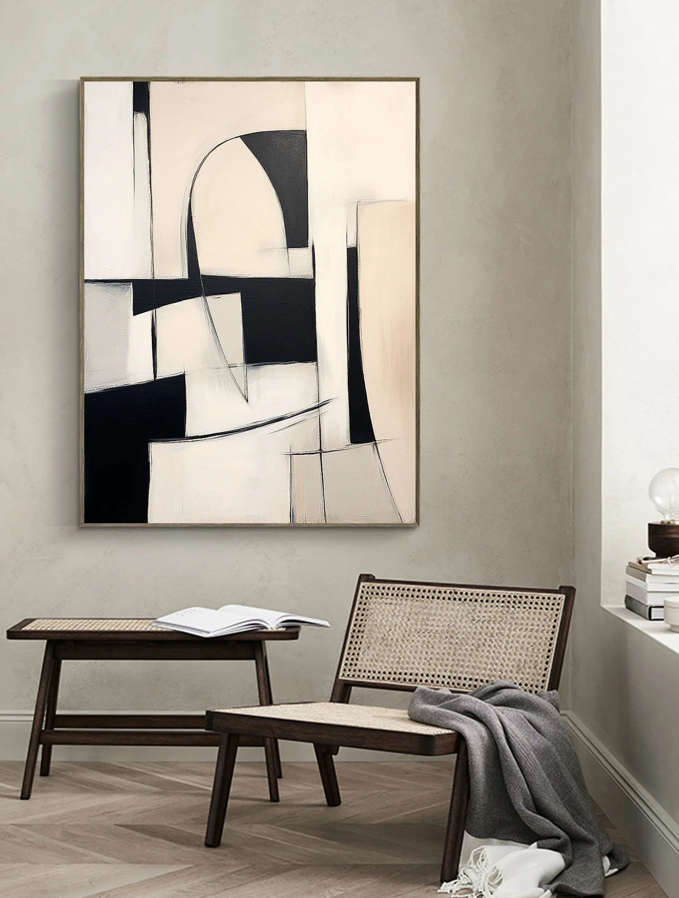 Abstract Harmony-Modern Interior Design Geometric Abstract Wall Art - artextured